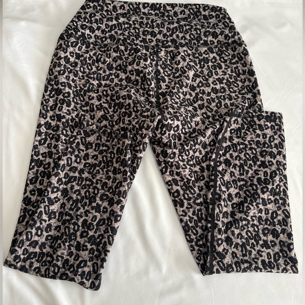 RBX Black and Gray Leopard Print Leggings